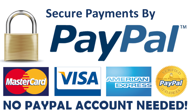 paypal acceptance mark, pay online securely and safely, click the paypal logo